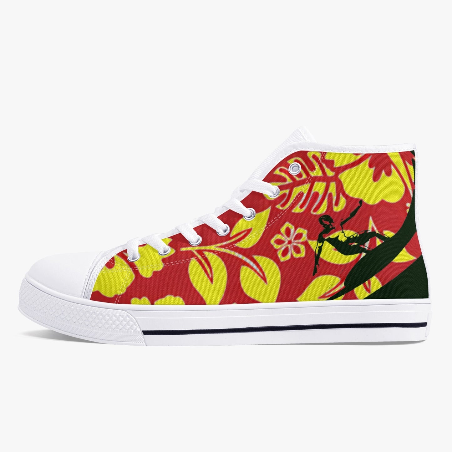 Hibiscus Swell Canvas High Tops