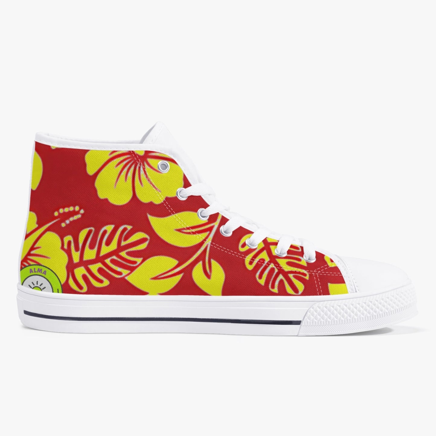 Hibiscus Swell Canvas High Tops