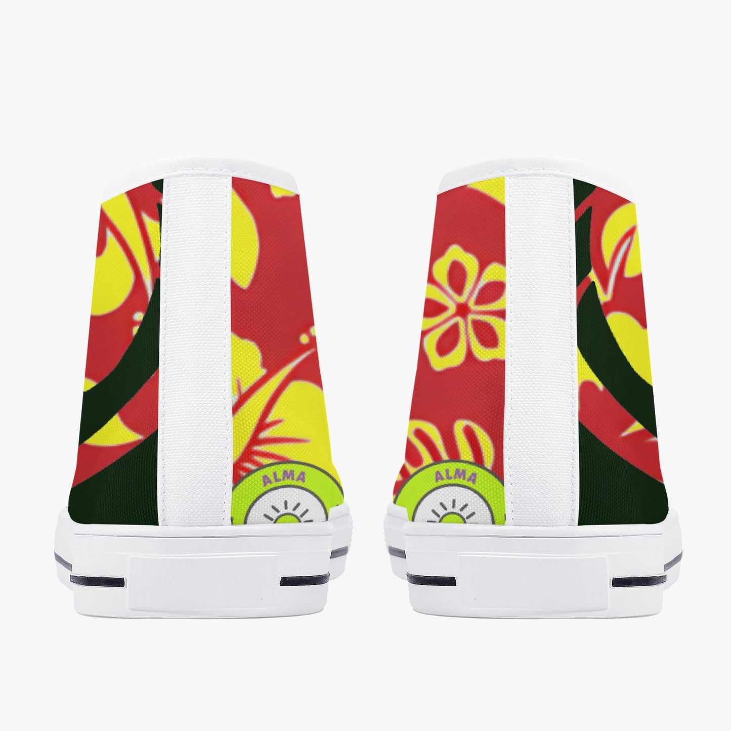 Hibiscus Swell Canvas High Tops