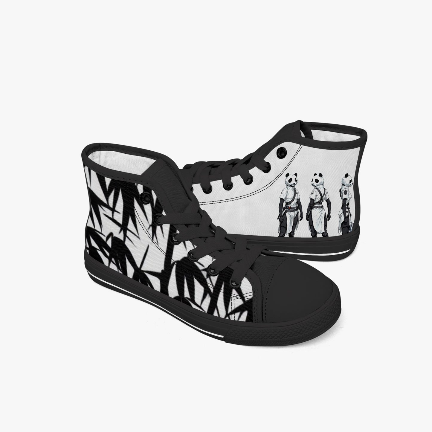 Panda Quest High Tops