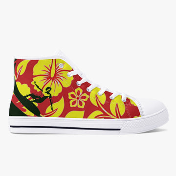 Hibiscus Swell Canvas High Tops