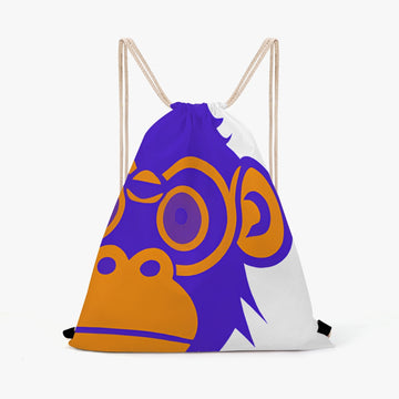 Banana Seeking Monkey Drawstring Backpack