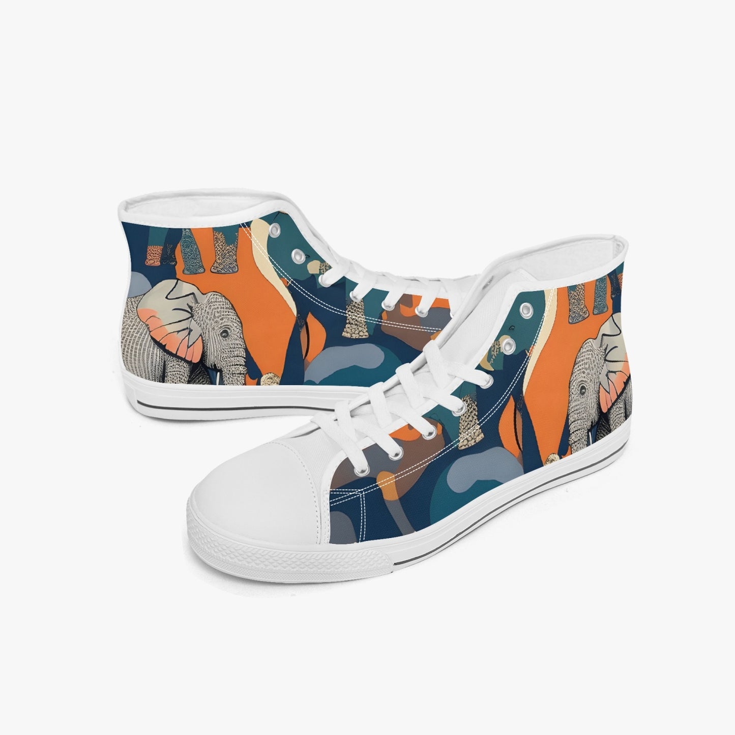 Save The Elephants  - Kibo  High Tops