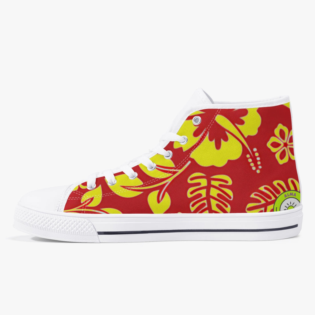 Hibiscus Swell Canvas High Tops