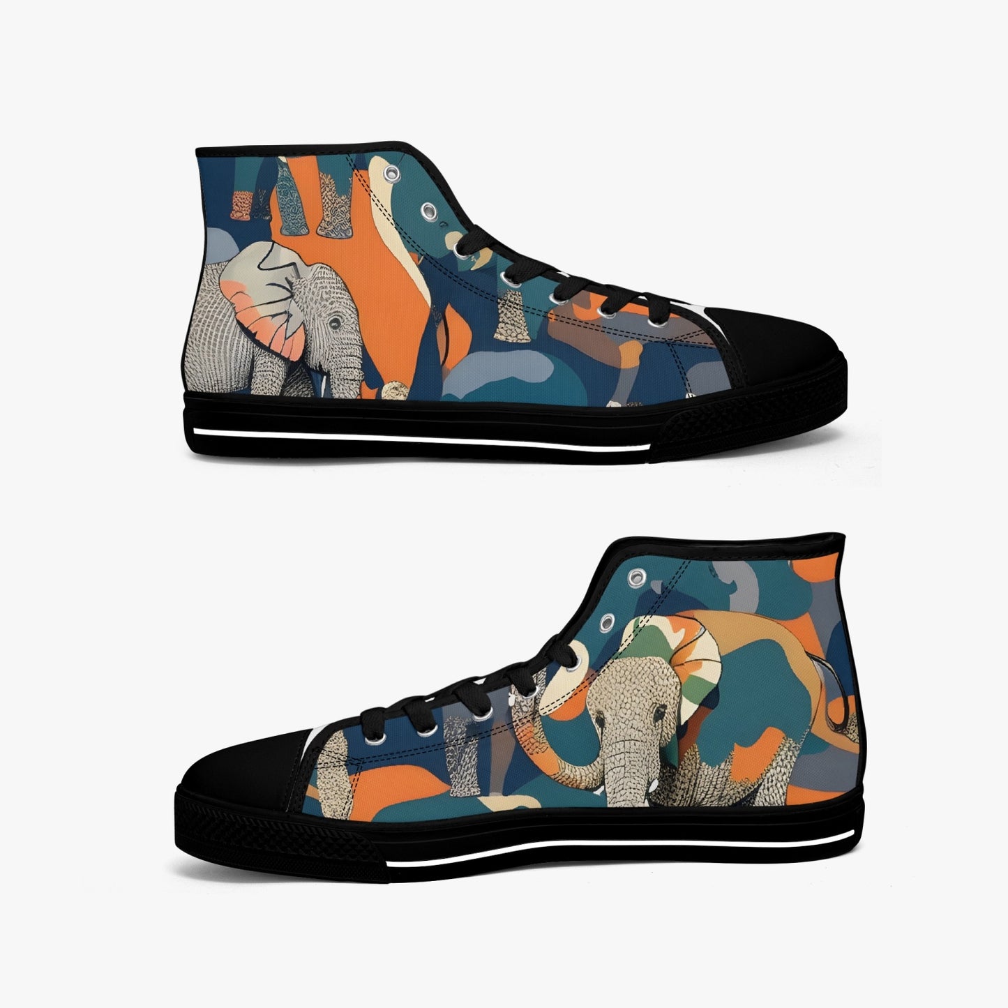 Save The Elephants  - Kibo  High Tops