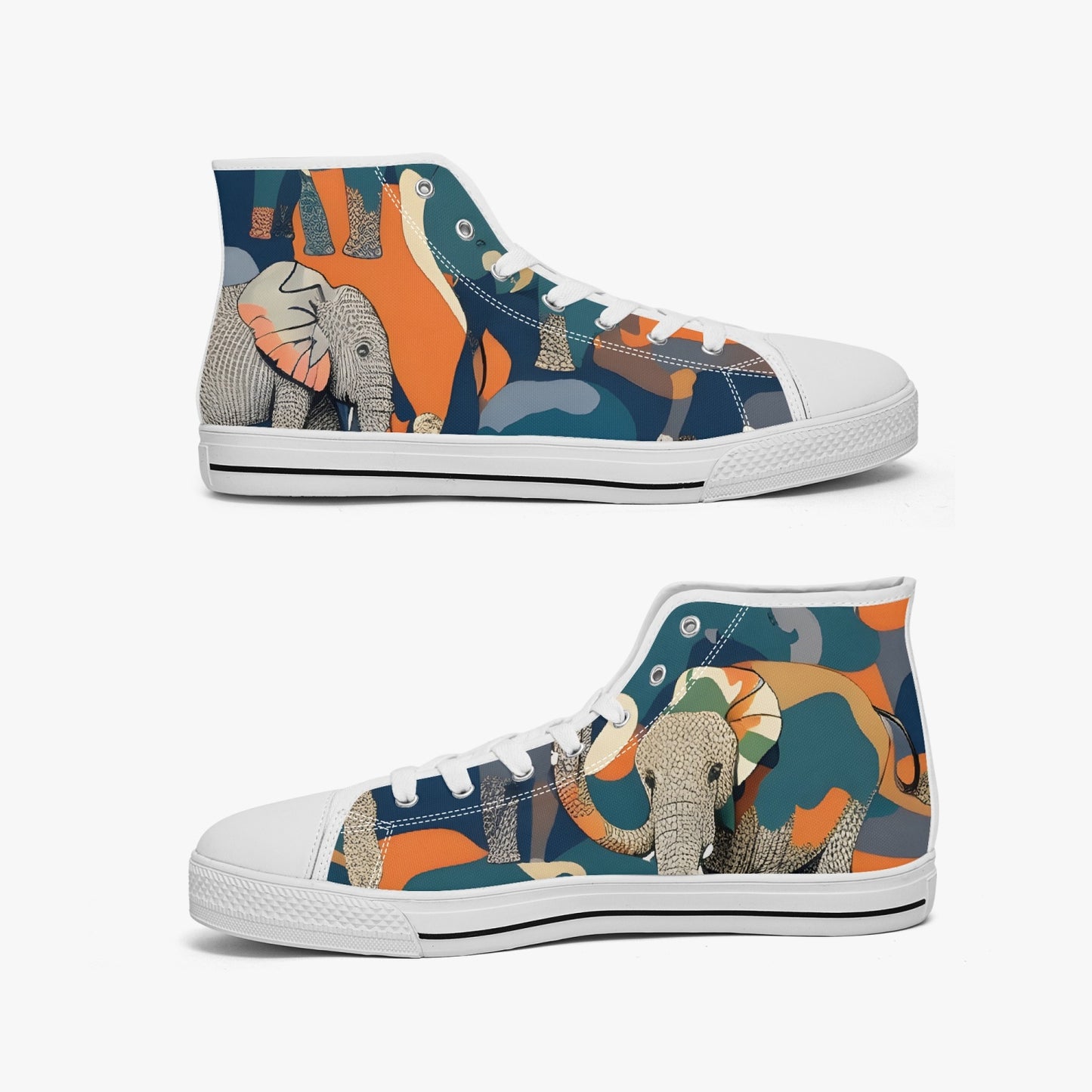 Save The Elephants  - Kibo  High Tops